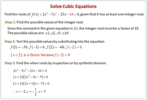 How to Solve a Cubic Equation 1 How to Solve a Cubic Equation